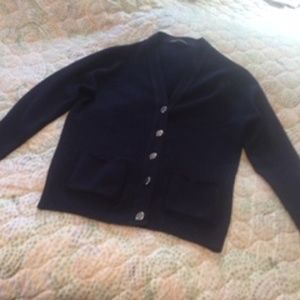 Navy wool sweater